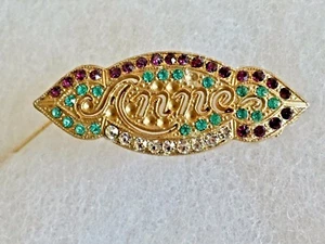 Womans NAMES 6 BLANK BROOCH FINDINGS You ADD Rhinestones Jewelry Crafters - Picture 1 of 12