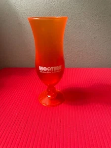 HOOTERS LAS VEGAS Orange Acrylic Hurricane Drinking Glass - Picture 1 of 14