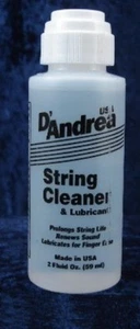 2 BOTELLAS DE D'ANDREA GUITAR STRING CLEANER & LUBRICANT BOTELLA DE 2 ONZAS - Imagen 1 de 2