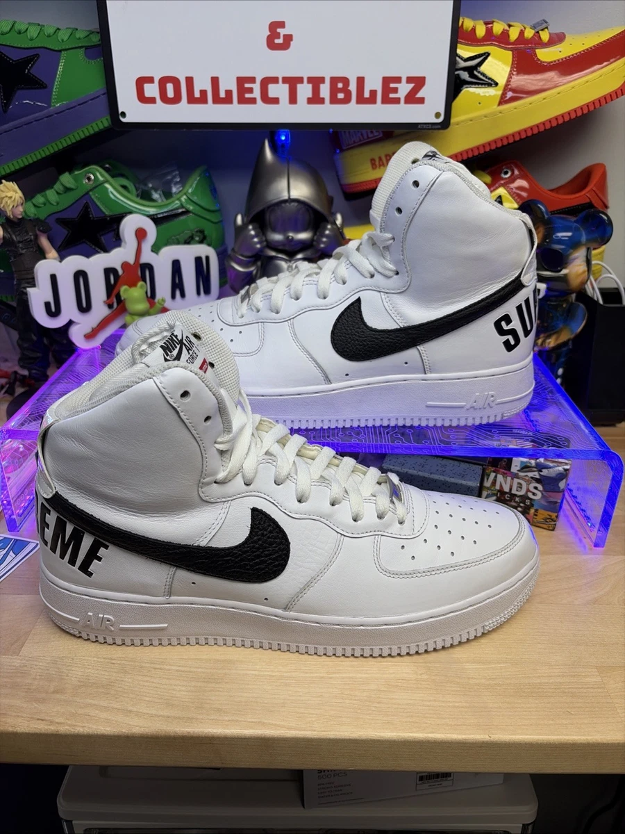 Nike Supreme x Air Force 1 Supreme High White | eBay