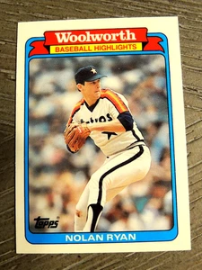 NOLAN RYAN 1988 WOOLWORTH "BASEBALL HIGHLIGHTS" KARTE #6 ASTROS LEGEND - Bild 1 von 1