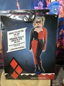 Dc Comics Harley Quinn Woman Costume Size Adult Plus 2xl 18-20-NEW - Picture 1 of 2