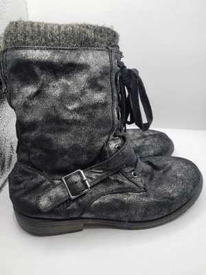 Botas para mujer talla 9 Roxy negras sintéticas desgastadas  Foto 1 de 4