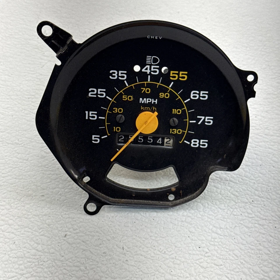 Chevrolet GMC C10 C20 C30 K10 K20 K30 1981-1987 Silverado velocímetro calibre OEM Foto 1 de 4