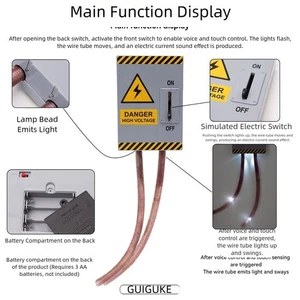 Spooky Decoration Halloween Prop Realistic Sound Effects Halloween Theme - Picture 1 of 12