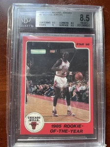 1986 Star Michael Jordan Rookie RC BGS 8.5 - #6 Rookie of Year NM-MT+ 9.5/9/8.5 - Bild 1 von 2
