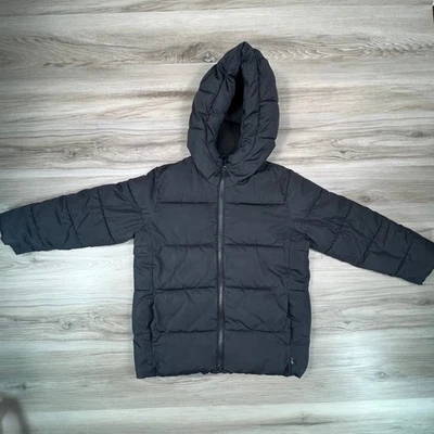 Gap Kids Cold Control Max Puffer Jacket Black Hooded Water Resistant Size S - Image 1 of 4