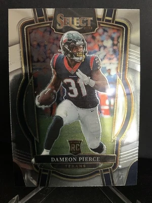 2022 Panini Select FOOTBALL DAMEON PIERCE ROOKIE BASE TEXANS RC - Image 1 of 2