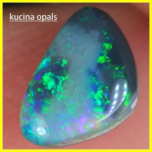 0.85ct Australian Natural BLACK OPAL KucinaOpals + VIDEO - Picture 1 of 10