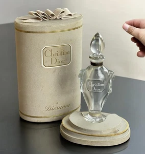 RARE VTG DIORLING CHRISTIAN  PERFUME BOTTLE W/BOX 1 FL OZ BACCARAT FRANCE Empty - Picture 1 of 18