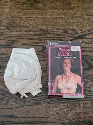 Playtex Vintage Seamless Underwire Beige Bra 36B #707 New Old Stock - Image 1 of 4