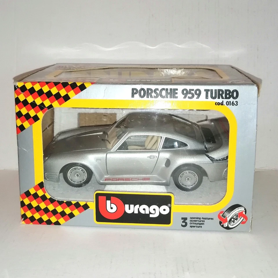 PORSCHE 959 TURBO COD.0163 BURAGO SCALA 1/24 - Immagine 1 di 1