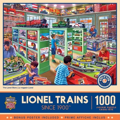 Rompecabezas MasterPieces - Trenes Lionel - The Lionel Store 1000 piezas Foto 1 de 4