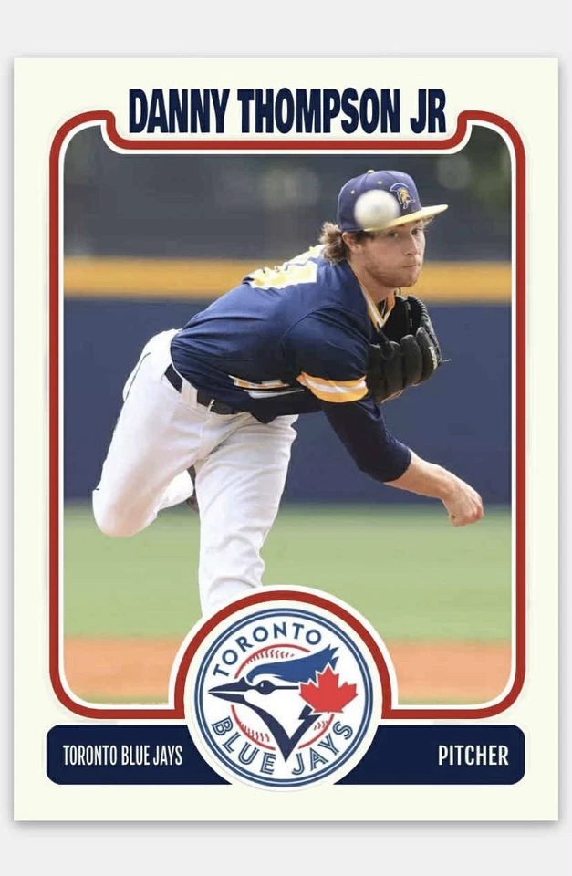 Danny Thompson Jr 2025 MLB Draft Novelty Baseball Card! Toronto Blue Jays - Image 1 of 1