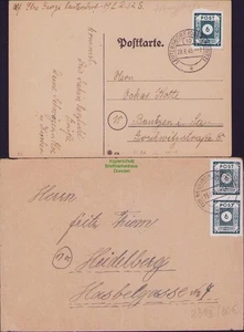 B22800 SBZ Ostsachsen Brief Neukirch + Postkarte Leutersdorf gepr. Ströh BPP B I - Picture 1 of 2
