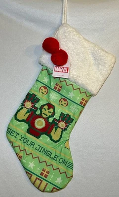 Medias de Navidad Marvel Iron Man 19"x10" Multicolor NUEVAS Foto 1 de 4