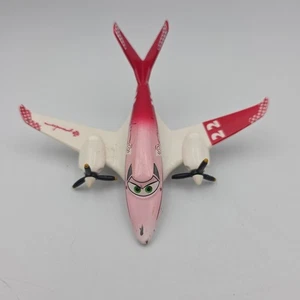 Disney Pixar Cars Planes pressofuso scala 1:55 Rochelle #22 raro rosa bianco ~ usato in ottime condizioni - Foto 1 di 7