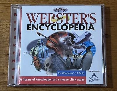 Webster’s Family Encyclopedia Windows 95 & 3.1 SoftKey Software PC CD ROM - image 1 of 4