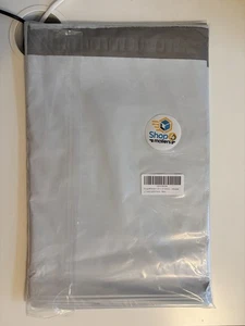 Shop4Mailers 10x13 Glossy White Plastic Self Seal Poly Mailer Flat Bags 100 Pack - Picture 1 of 2