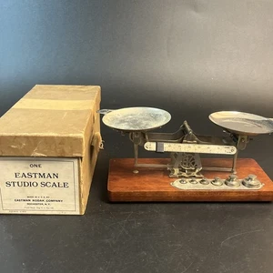 Vintage antike Avoirdupois Gewichtswaage Eastman Kodak Co. NY Studio mit Originalkarton - Bild 1 von 11