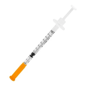 Insulinspritzen U 100 mit Kanüle, 100 Stück 0,3 x 8 mm G30 - Bild 1 von 3