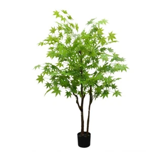 Artificial Maple Tree 4.92Ft Fake Plant In Pot Indoor Home Decor Faux Maple Tree - Picture 1 of 5
