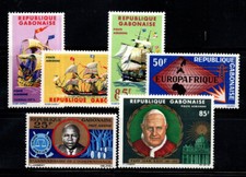 Gabon 1965 Nuovo * 100% Posta Aerea Navi, Indipendenza, Papa,