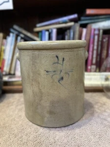 Antique 4 Gallon Salt Glaze Bee Sting Crock - Picture 1 of 12