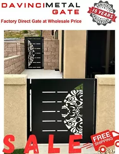 Contemporary modern metal gate, Modern Metal Gate, Custom size Art Pedestrian - Picture 1 of 4