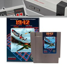 1942 Nintendo NES 1986 Capcom Game & Case Tested Working