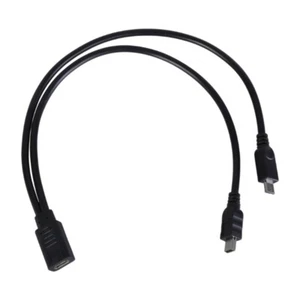 USB C to USB Power Cord USB Type C Female to USB Male Splitter Cable 30cm - Picture 1 of 8