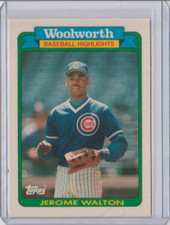 1990 Topps Woolworth Baseball Highlights #6 Jerome Walton Chicago Cubs