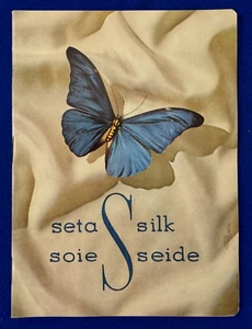 Vintage 1950s Guide to Italian Seta Silk International Silk Association--French - Picture 1 of 10