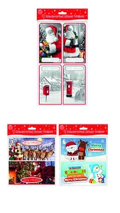 4 x Christmas Handcrafted Money Wallets Gift Card With Space to Write -3 Designs - Picture 1 of 4