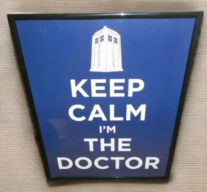 Dr Who 14 1/2 x 11 1/2 Wall Hanging (Keep Calm i'm The Doctor) - Picture 1 of 1