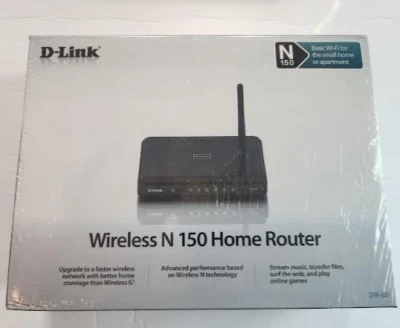 New Factory Sealed D-Link DIR-601 Wireless-N 150 Home Router - Image 1 of 3
