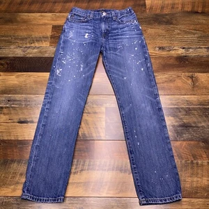 Polo Ralph Lauren Sullivan Slim Jeans Kids 12 Adjustable Waist Stretch Paint - Picture 1 of 13