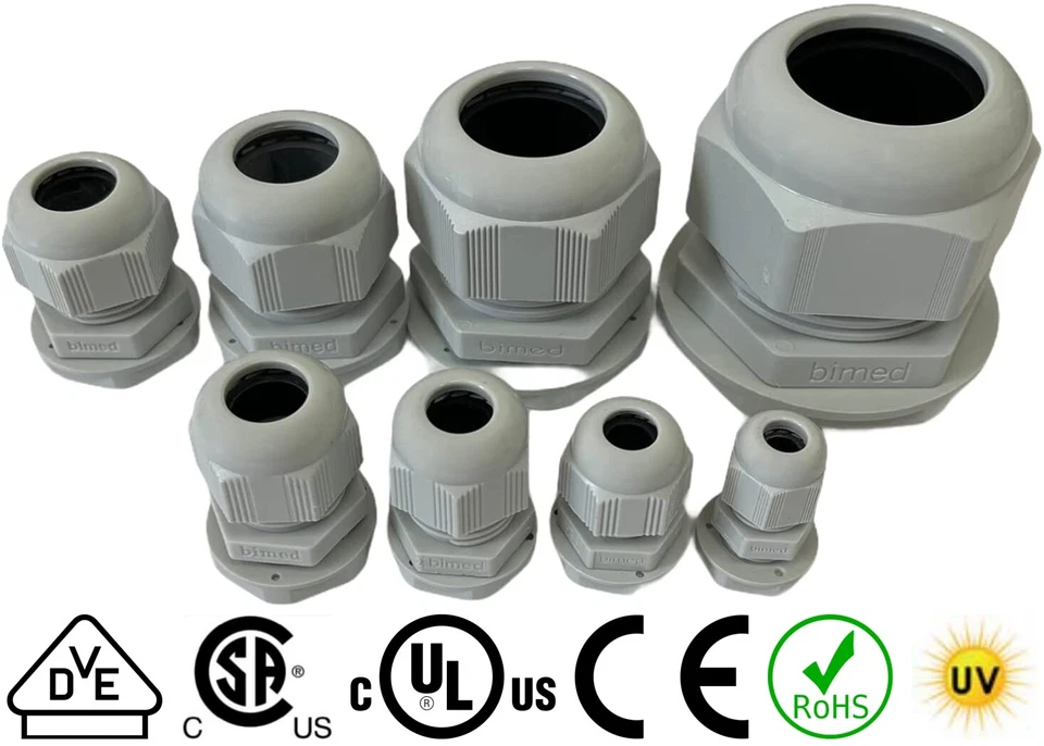 EWH-SHOP Kabelverschraubung mit Gegenmutter Kabelverschraubungen M12 M16 M20 M25 M32 VDE