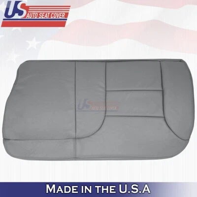 Cubierta de asiento de cuero gris inferior del conductor trasero gris para GMC Yukon Suburban 1995 a 1999 Foto 1 de 4