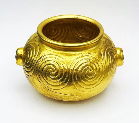 LALAOUNIS SILVER GILT BOWL Fine ANCIENT GREEK REVIVAL Cover