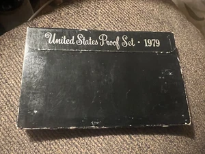 Juego de 6 monedas de prueba de acuñación de Estados Unidos 1979 en embalaje original del gobierno - Imagen 1 de 4