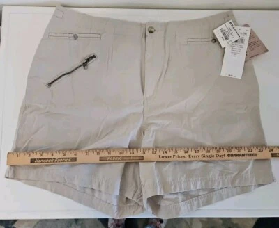 Pantalones Cortos Columbia XCO Para Mujer 16 XL Beige Senderismo Longitud Ajustable 70% Algodón Nuevos con Etiquetas Foto 1 de 4