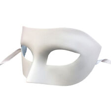 Attitude Studio Elegant Half Mask Venetian Masquerade Ball Costume - White