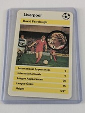 1978 Top Trumps British Strikers David Fairclough Liverpool