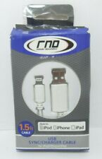 RND 1.5 ft Lightning Charger/Sync Cable for Apple iPhone - White *READ DETAILS*