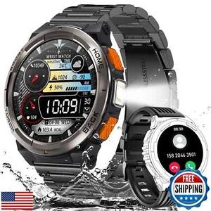 EIGIIS KE5 Military Smart Watch for Men with Flashlight SOS 3ATM Waterproof W - Picture 1 of 5