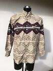 Vintage Roper Men?s Aztec Abstract Patterned Western Style Shirt Size Medium VGC
