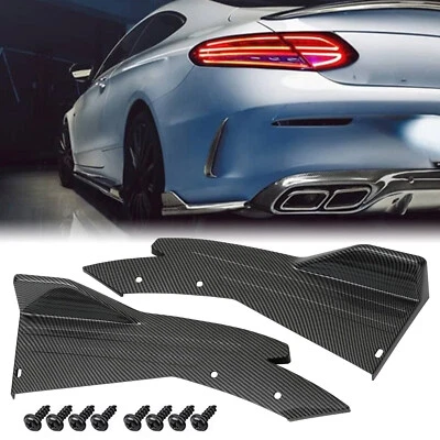 Parachoques trasero de carbono difusor divisor labio faldones laterales para Mercedes Benz CLS AMG Foto 1 de 4