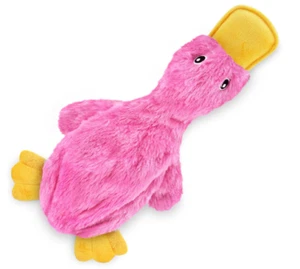 Crinkle Dog Toy for Small, Medium, and Large Breeds, Cute No Stuffing Duck Pink - Picture 1 of 6