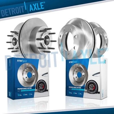 Juego de rotores de freno delanteros traseros 14,29" tracción trasera para Ford F-250 F-350 Super Duty 2013-2022 Foto 1 de 4